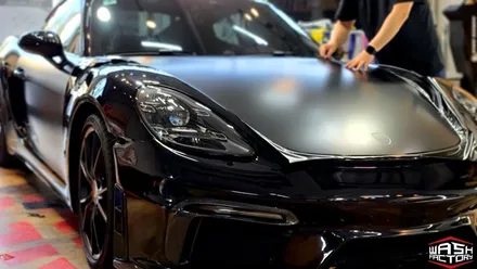 [포르쉐 랩핑] 718 카이맨 GTS 사틴블랙 전체랩핑! [부천 랩핑] / 부천시 원미구 상동