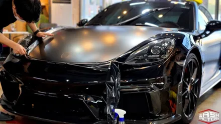[포르쉐 랩핑] 718 카이맨 GTS 사틴블랙 전체랩핑! [부천 랩핑] / 부천시 원미구 상동