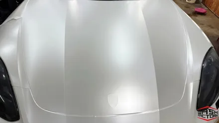 부천 랩핑 포르쉐 파나메라 GTS 사틴 화이트펄 전체 랩핑 시공! / 부천시 원미구 상동