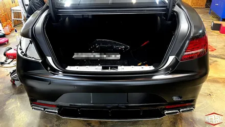 벤츠 S63 AMG 사틴블랙 전체랩핑! / 부천, 광명, 시흥