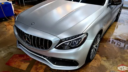 [시공 영상] 벤츠 C63 AMG 사틴 실버로 완전한 탈바꿈 완성! [랩핑] / 부천시 원미구 상동