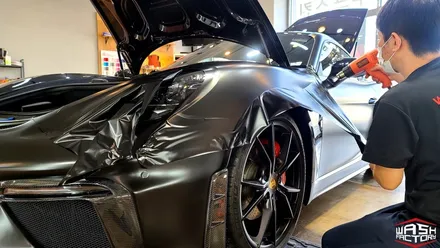 [포르쉐 랩핑] 718 카이맨 GTS 사틴블랙 전체랩핑! [부천 랩핑] / 부천시 원미구 상동