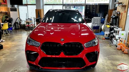 BMW X6M  다이노레드 전체 PPF 시공 [컬러 PPF] / 부천시 원미구 상동