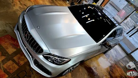 [시공 영상] 벤츠 C63 AMG 사틴 실버로 완전한 탈바꿈 완성! [랩핑] / 부천시 원미구 상동