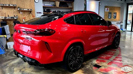 BMW X6M  다이노레드 전체 PPF 시공 [컬러 PPF] / 부천시 원미구 상동