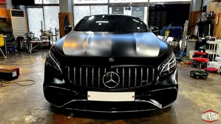 벤츠 S63 AMG 사틴블랙 전체랩핑! / 부천, 광명, 시흥