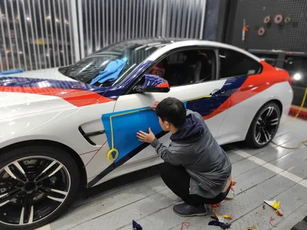 BMW F82 M4 서킷 레이싱 데칼 포인트랩핑 작업 [일산파주운정김포 랩핑] / 부천시 원미구 상동