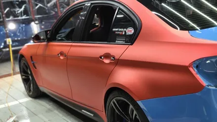 BMW F80 M3 에이버리 무광 크롬 다크 레드 전체랩핑 [일산김포운정파주] / 부천시 원미구 상동