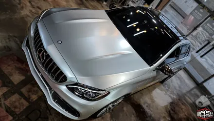 [시공 영상] 벤츠 C63 AMG 사틴 실버로 완전한 탈바꿈 완성! [랩핑] / 부천시 원미구 상동