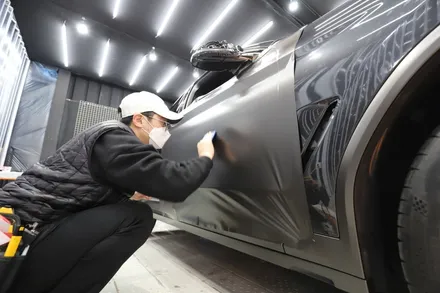 BMW X4M 에이버리 사틴 다크 바솔트 메탈릭 전체랩핑 [일산파주운정김포 랩핑] / 부천시 원미구 상동