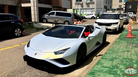 람보르기니 우라칸 에보 스파이더 CYS white iridescent gold PPF 시공! [부천 PPF] / 부천, 광명, 시흥