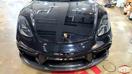[포르쉐 랩핑] 718 카이맨 GTS 사틴블랙 전체랩핑! [부천 랩핑] / 부천시 원미구 상동
