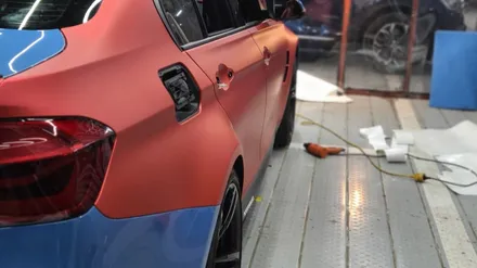 BMW F80 M3 에이버리 무광 크롬 다크 레드 전체랩핑 [일산김포운정파주] / 부천시 원미구 상동