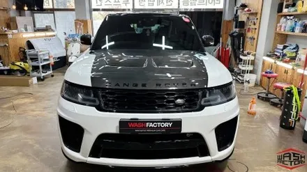 부천 랩핑 랜드로버 레인지로버 스포츠 SVR 사틴블랙 전체 랩핑 시공! / 부천시 원미구 상동