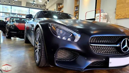AMG GT 기존 랩핑 제거 후  글로스오렌지랩핑+카본 포인트로 새 차 타는 느낌! / 부천시 원미구 상동