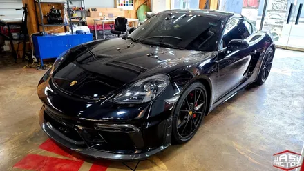 [포르쉐 랩핑] 718 카이맨 GTS 사틴블랙 전체랩핑! [부천 랩핑] / 부천시 원미구 상동