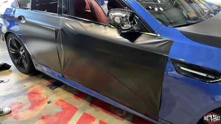 [자동차 랩핑] BMW F10 M5 사틴 블랙 전체랩핑 [부천 랩핑] / 부천, 광명, 시흥