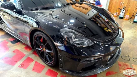 [포르쉐 랩핑] 718 카이맨 GTS 사틴블랙 전체랩핑! [부천 랩핑] / 부천시 원미구 상동