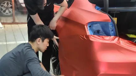BMW F80 M3 에이버리 무광 크롬 다크 레드 전체랩핑 [일산김포운정파주] / 부천시 원미구 상동