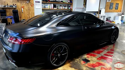 벤츠 S63 AMG 사틴블랙 전체랩핑! / 부천, 광명, 시흥