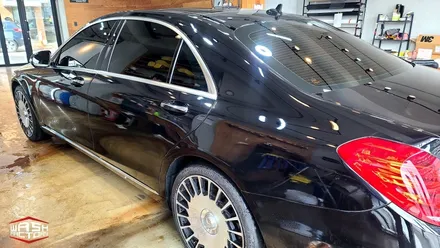 벤츠 S 클래스 S350 화이트 펄 전체랩핑 [벤츠 랩핑] / 부천시 원미구 상동