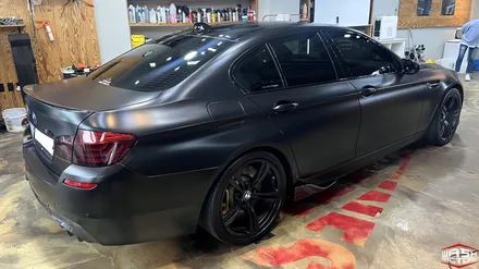 [자동차 랩핑] BMW F10 M5 사틴 블랙 전체랩핑 [부천 랩핑] / 부천, 광명, 시흥