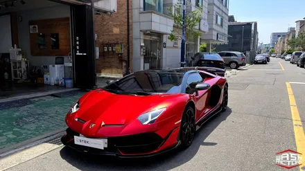 불호 없는 글로스 캔디 레드 아벤타도르 SVJ 전체랩핑! / 부천, 광명, 시흥
