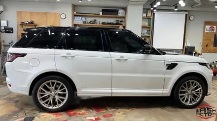 부천 랩핑 랜드로버 레인지로버 스포츠 SVR 사틴블랙 전체 랩핑 시공! / 부천시 원미구 상동