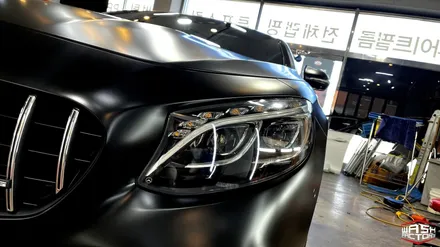 벤츠 S63 AMG 사틴블랙 전체랩핑! / 부천, 광명, 시흥