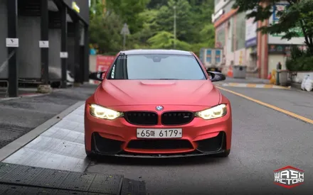 BMW F80 M3 에이버리 무광 크롬 다크 레드 전체랩핑 [일산김포운정파주] / 부천시 원미구 상동