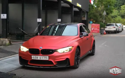 BMW F80 M3 에이버리 무광 크롬 다크 레드 전체랩핑 [일산김포운정파주] / 부천시 원미구 상동