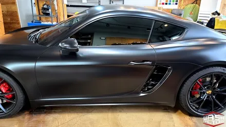 [포르쉐 랩핑] 718 카이맨 GTS 사틴블랙 전체랩핑! [부천 랩핑] / 부천시 원미구 상동