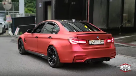 BMW F80 M3 에이버리 무광 크롬 다크 레드 전체랩핑 [일산김포운정파주] / 부천시 원미구 상동