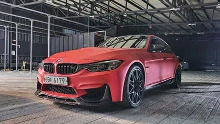 BMW F80 M3 에이버리 무광 크롬 다크 레드 전체랩핑 [일산김포운정파주] / 부천시 원미구 상동