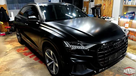 부천 랩핑 AUDI Q8 사틴 블랙 전체랩핑 / 부천, 광명, 시흥