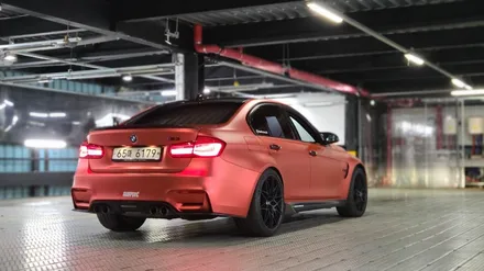 BMW F80 M3 에이버리 무광 크롬 다크 레드 전체랩핑 [일산김포운정파주] / 부천시 원미구 상동