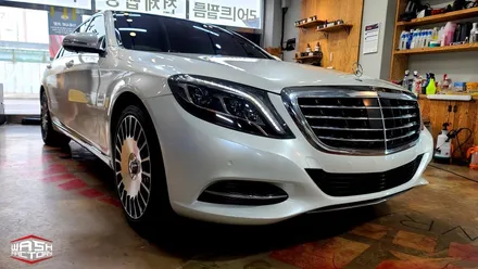 벤츠 S 클래스 S350 화이트 펄 전체랩핑 [벤츠 랩핑] / 부천시 원미구 상동