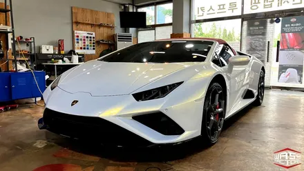 람보르기니 우라칸 에보 스파이더 CYS white iridescent gold PPF 시공! [부천 PPF] / 부천, 광명, 시흥