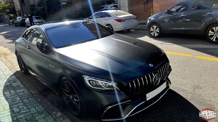 벤츠 S63 AMG 사틴블랙 전체랩핑! / 부천, 광명, 시흥