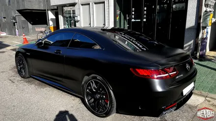 벤츠 S63 AMG 사틴블랙 전체랩핑! / 부천, 광명, 시흥