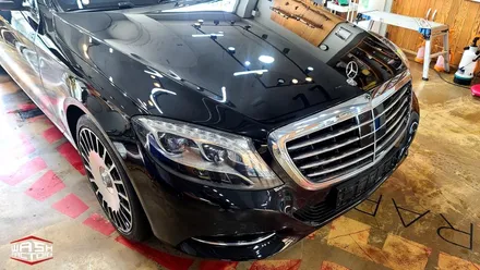 벤츠 S 클래스 S350 화이트 펄 전체랩핑 [벤츠 랩핑] / 부천시 원미구 상동