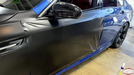 [자동차 랩핑] BMW F10 M5 사틴 블랙 전체랩핑 [부천 랩핑] / 부천, 광명, 시흥