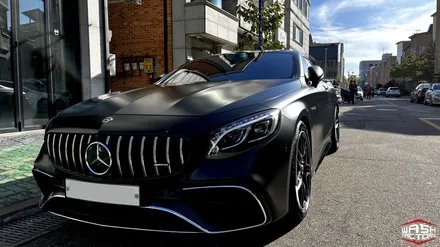 벤츠 S63 AMG 사틴블랙 전체랩핑! / 부천, 광명, 시흥