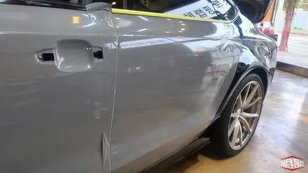 [부천 랩핑] AUDI A6 에이버리 락그레이 전체 랩핑으로 변신! [순정 나르도그레이] / 부천시 원미구 상동