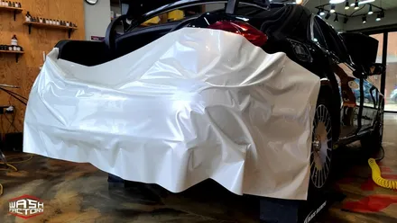 벤츠 S 클래스 S350 화이트 펄 전체랩핑 [벤츠 랩핑] / 부천시 원미구 상동