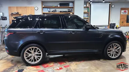 부천 랩핑 랜드로버 레인지로버 스포츠 SVR 사틴블랙 전체 랩핑 시공! / 부천시 원미구 상동