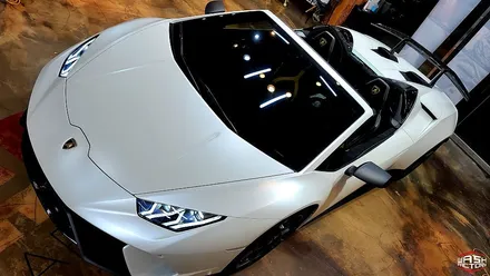 람보르기니 우라칸 퍼포만테 사틴 화이트 펄 전체랩핑 시공! / 부천시 원미구 상동