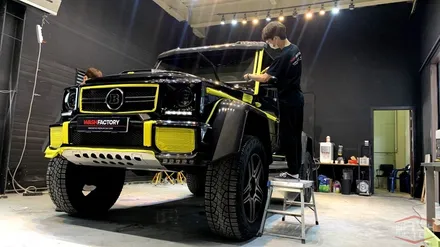 [일산 광택] 벤츠 G바겐 G500 4x4 광택+유리막코팅 시공! / 부천시 원미구 상동