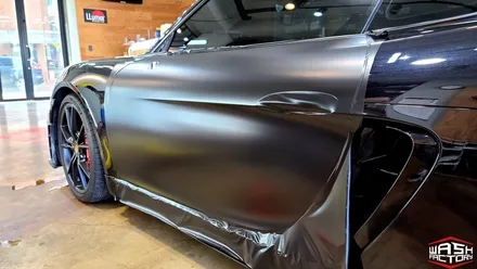 [포르쉐 랩핑] 718 카이맨 GTS 사틴블랙 전체랩핑! [부천 랩핑] / 부천시 원미구 상동