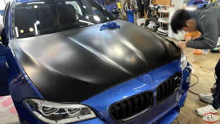 [자동차 랩핑] BMW F10 M5 사틴 블랙 전체랩핑 [부천 랩핑] / 부천, 광명, 시흥